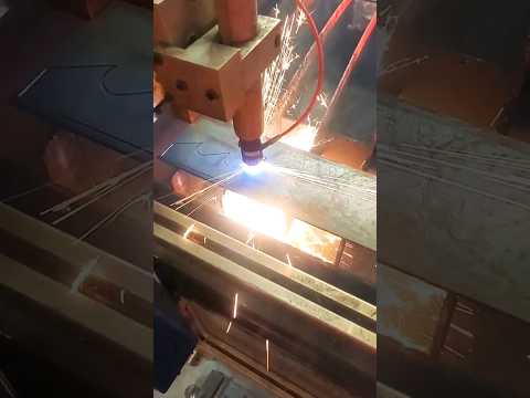 cnc plasma cutter testing. future project video coming of the Adjustable Weight Bench Project