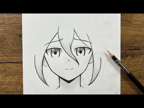 Easy cute anime girl drawing | how to draw anime girl step-by-step