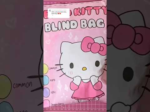 hello kitty blind bag🎀#sanrio #hellokitty#asmr#diy#kawaii #unboxin #craft#papercraft#kpop #blindbag