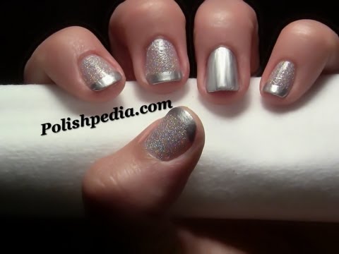 Glitter French Tip Nail Art