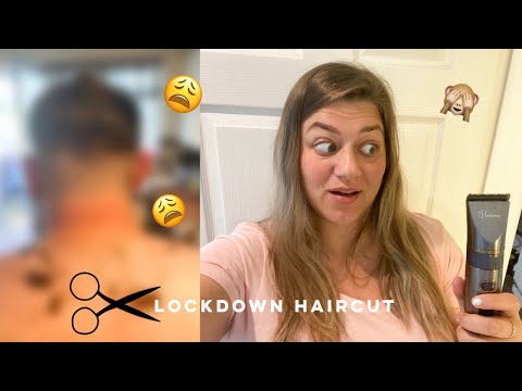 OMG I CUT MY BOYFRIENDS HAIR | LOCKDOWN HAIR CUT | HE WASN'T HAPPY!!