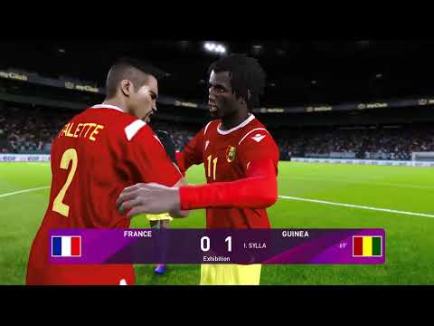 France vs Guinea PES 2024 PS4 Gameplay | Mundo Gamer Brasil