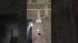 ▶️electrical house wiring point!!holl Wall piping emergency point in house