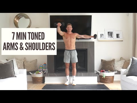 TONE YOUR ARMS AND SHOULDERS AT HOME *7 MINUTE SHOULDER and ARMS WORKOUT*