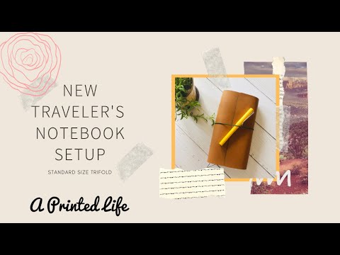 New Traveler's Notebook Setup : Standard Size Trifold