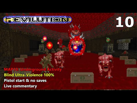 TNT: Revilution - MAP10: Underground Activity - Blind Ultra-Violence 100%