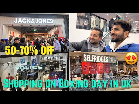 BOXING DAY SALE IN UK🇬🇧|| 50-70% OFF😍|| Shopping Day In Birmingham🔥|| Vlog