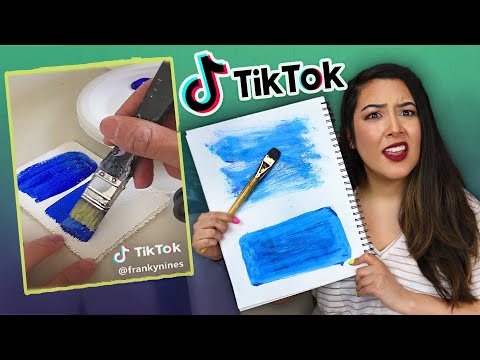 I Tried TikTok's BEST Art Hacks & Challenges...*oh boy*