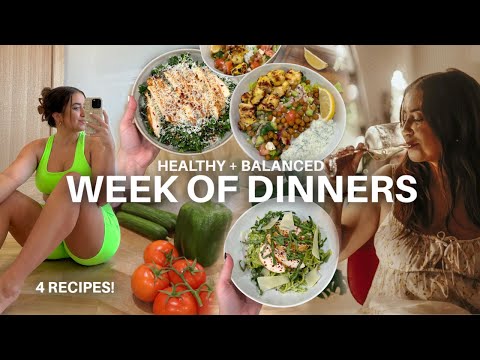 WEEK OF DINNER IDEAS! healthy, balanced, & *delicious* recipes for 2024 | morgan yates