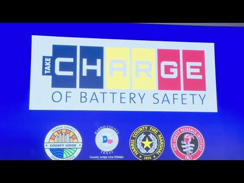 Harris County leaders launch 'CHARGE' campaign highlighting risks of lithium-ion batteries