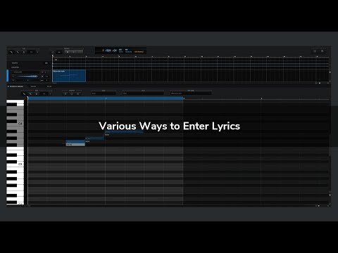 Various Ways to Enter Lyrics