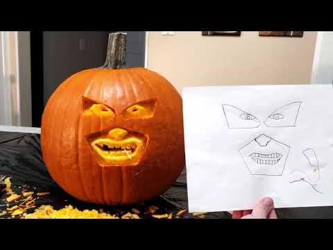 Juggernaut Jack O Lantern Timelapse | Pumpkin Carving Timelapse #4