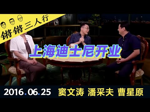 锵锵三人行20160625上海迪士尼开业(窦文涛 潘采夫 曹星原)