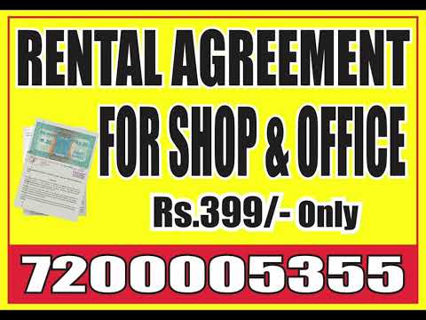 How can I get Shop rental agreement in Chennai? How can I get office  rental agreement in Chennai?