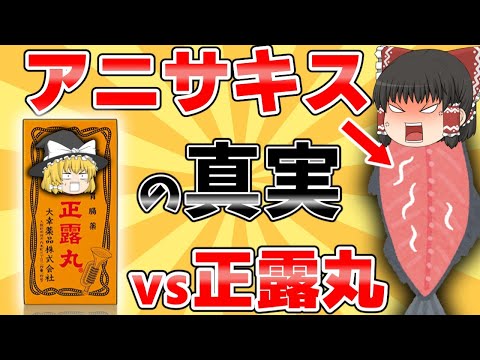 【アニサキス】正露丸が効くという噂の研究を考察をしてみた【ゆっくり解説】