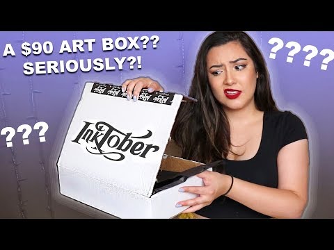 $90 Dollars...For THIS?! Testing The PRICEY Inktober Subscription Box...