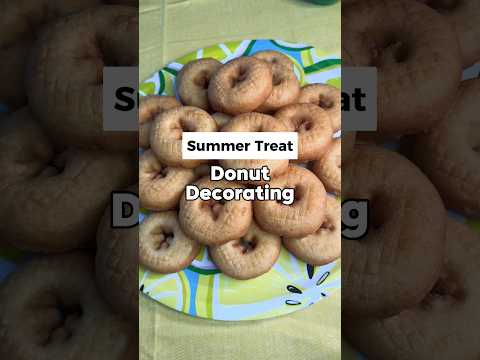 Summer Breakfast Idea and Summer Party Food 🍩 Breakfast Donut Idea #shorts #breakfastideas