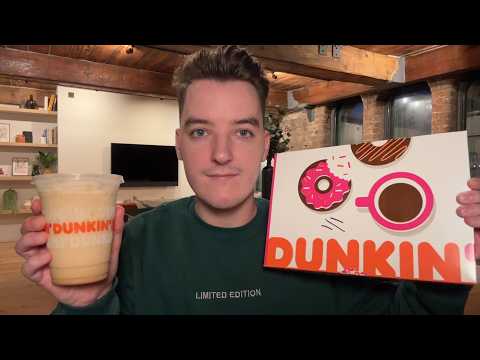 [ASMR] Dunkin' Donuts Mukbang!