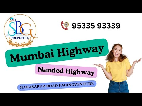 HMDA Plots in Narsapur road IIContact:9533593339IINanded&Mumbai Highway Connectivity#NarsapurHighway