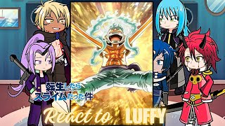 Rimuru Tempest react to Luffy gear 5 | Onepiece Strawhat family  | Gacha life 2  | slime | shanks