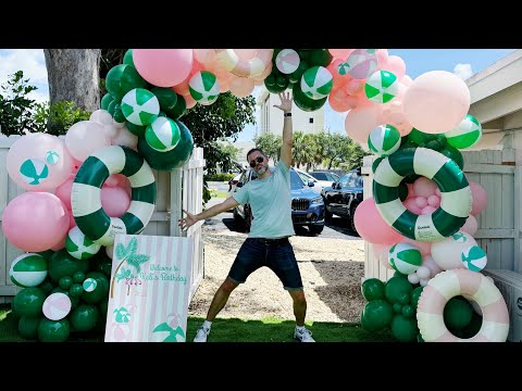 Giant Balloon Arch | Pool Party