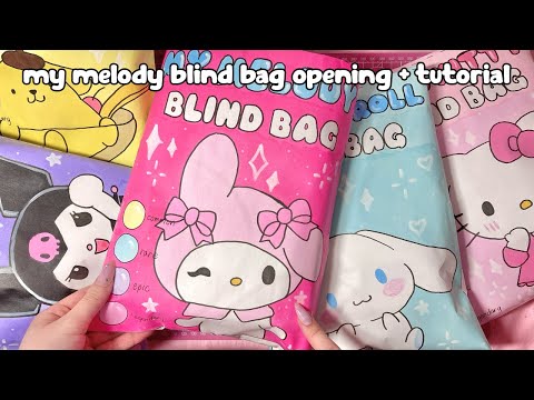 my melody blind bag 🩷 | ASMR | tutorial | sanriolve