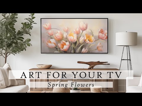 Spring Flowers Art For Your TV | Flowers Art Slideshow For Your TV | Spring TV Art | 4K | 4.5 Hrs