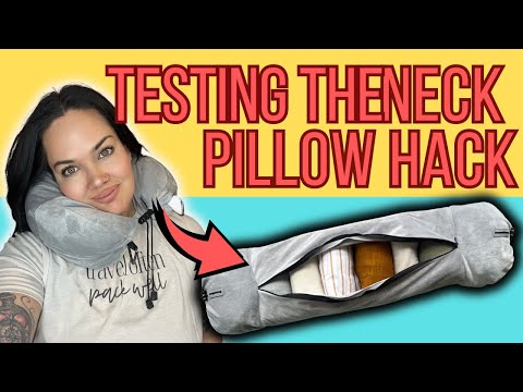 PACKING HACK | Neck Pillows for extra clothes?