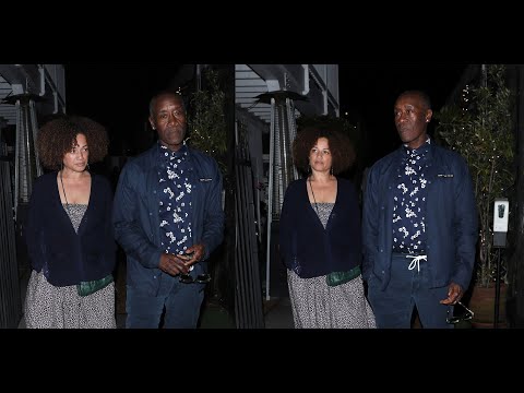 Actor Don Cheadle And Wife Bridgid Coulter Grab Dinner At Giorgio Baldi in Santa Monica!