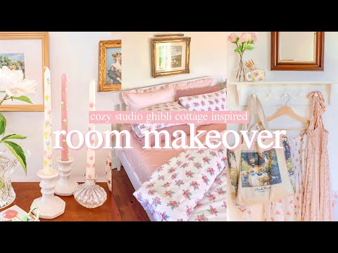 Bedroom Makeover 🪴🖼️ *studio ghibli, living inside a monet painting* inspired