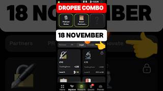 Dropee Daily Combo 18-18 November | New Daily Combo Card 18 November |Daily Combo Dropee