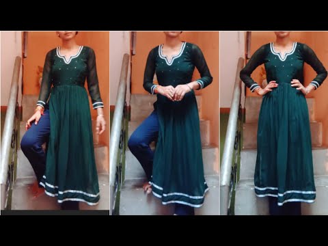 nayara cut kurti cutting and stitching /naira suit ki cutting #nayara dress design #naira cut kurti