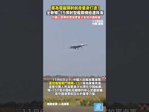 中國海軍弹射舰载机殲-15T正式亮相！#航母 #中國 #殲15T #pla