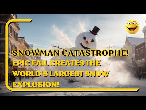 ☃️😂 Snowman Catastrophe! Epic Fail Creates the World's Largest Snow Explosion! ❄️🤣