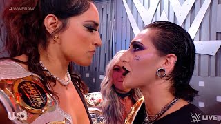 Rhea Ripley confronts Raquel Rodriguez - WWE RAW 7/10/2023