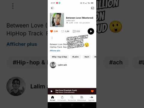 Over 1,9 million streams on Soundcloud Track of Rapper Lalim ach 😲🏄 #lalimach #viralshorts #shorts