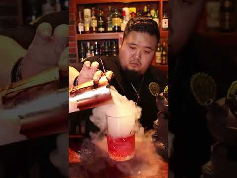 David Tao Bartender Skill | Cocktails Mixing Techniques At Another Level #36 - TikTok Shorts