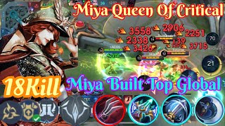 Miya Solo Rank Top Best OP Aggressive Built-Miya Critical Queen #top1mlbb #mobilelegends #mlbb #miya