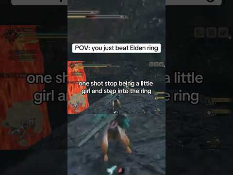 Bros not even that good at the game tbh #gaming #eldenring #monsterhunter #soulslike #memes  #shorts