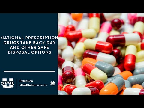 National Prescription Drugs Take Back Day and Other Safe Disposal Options