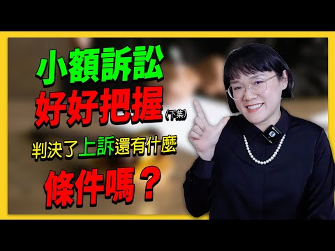 小額訴訟好好把握(下集)~判決了要上訴有什麼條件嗎？！法律5.0－智博法律事務所謝智潔律師