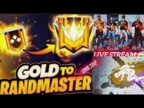 Gold To Grandmaster Rank 🥵☺️ || In[ Live 🔴] ✓ #free fire #live #viral #rank push 🥵😱 br Rank  ☺️