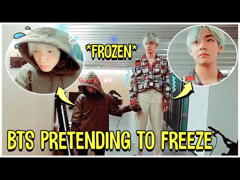 BTS Pretending To Be Frozen During Lives | BTS Funny Moments