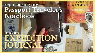 Passport Traveler's Notebook into Expedition Journal + short history of expedition journals