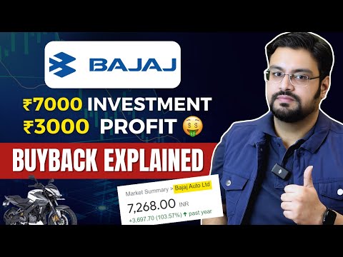 Bajaj Auto Share Buyback - Rs 10,000 per share at a premium of 43%!! | Bajaj Auto Stock Analysis