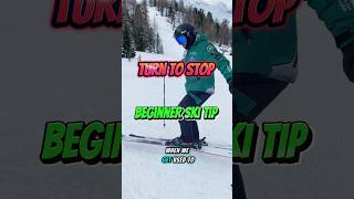 Begginer ski tip, turning to stop is a big milestone, It's often a step that is missed.