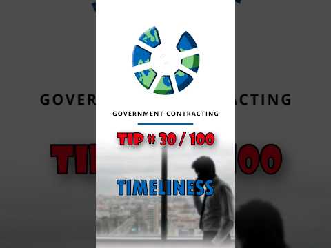 What is Timeliness? | Win Government Contracts! ✅ #smallbusiness #governmentcontracting #money