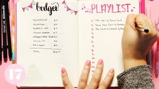 Party Planning Spread Ideas For Your Bullet Journal | Plan With Me