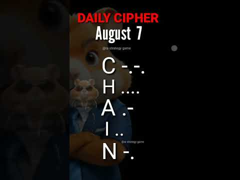 7 August hamster kombat daily cipher combo |l daily cipher hamster kombat today II 5 million coins