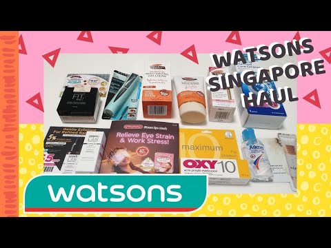 WATSONS SINGAPORE - UNBOXING / HAUL